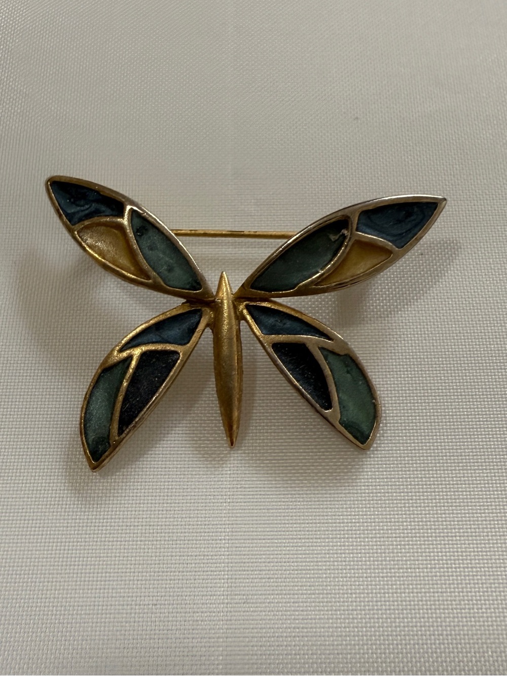 1990s/80s Vintage Enamel Bohemian Hippie Cottagecore Butterfly Brooch